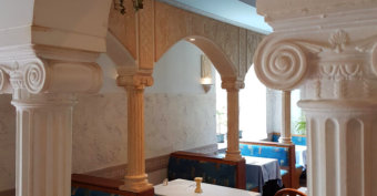 Seitlicher Gastraum Taverna Hellas Ariston