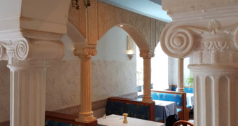 Seitlicher Gastraum Taverna Hellas Ariston